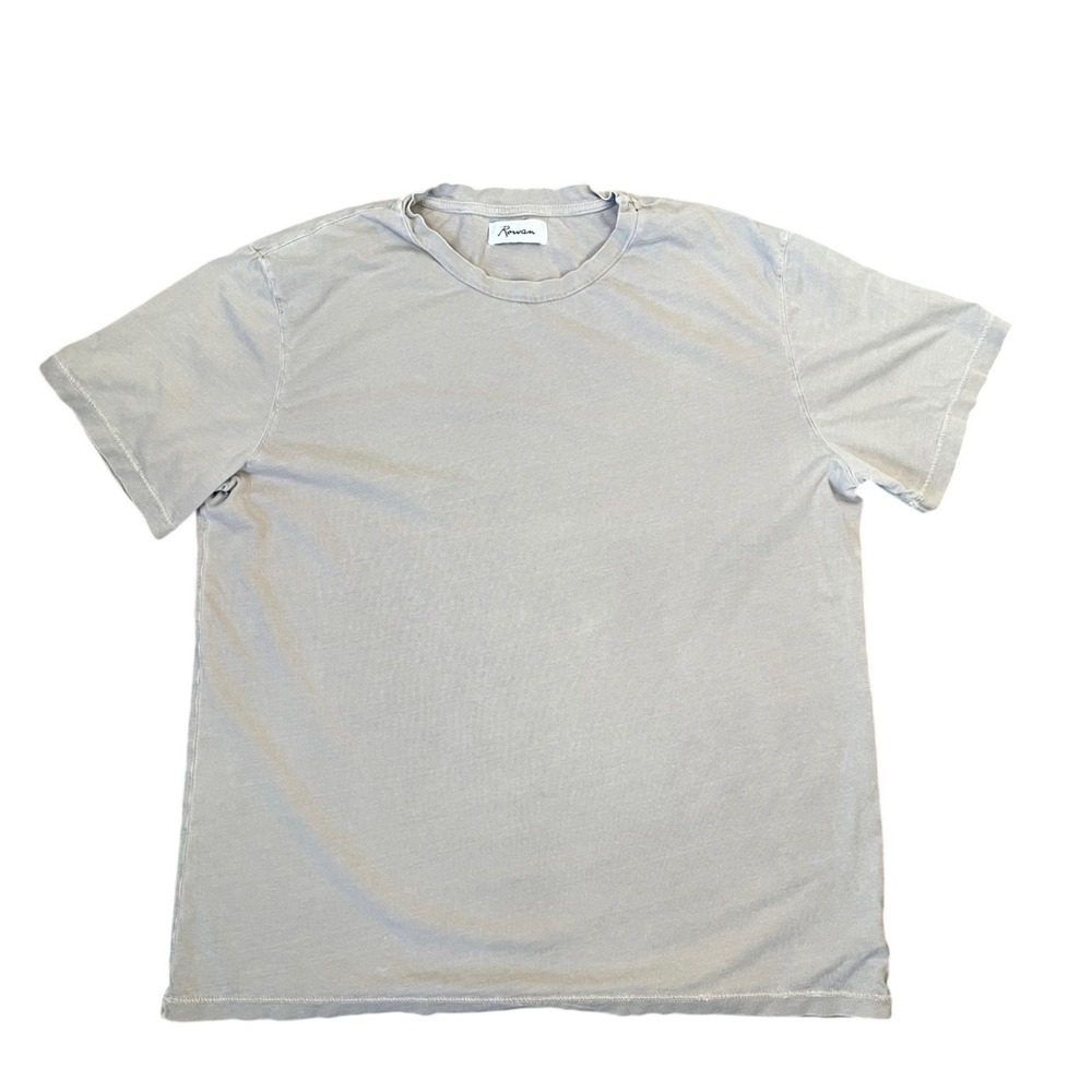 Rowan Asher Standard Gray Supima Cotton T-Shirt Mens Large Made in USA MKTP0002